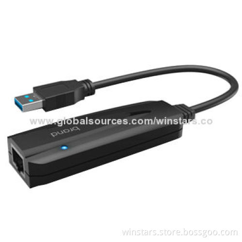 USB3.0 Gigabit Ethernet Adapter, Supports Parallel Detection and Automatic Polarity